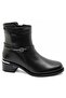Odokra Genuine Leather Non-Slip Flat Sole Orthopedic Women's Boots Black - 3