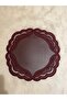 Double-Sided Perforated Leather Supla American Service. Burgundy (1 Piece) - 2