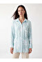 Lcw Everyday Green Belted Patterned Women's Shirt Tunic