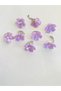 Hair Cube - Flowered Lila Color (8 Pieces)-Hair Accessory - 5