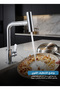 4-Function Kitchen Sink Faucet, Rotatable Multi-Mode Water Tap, 360° Flexible Arm, Rain Shower Spray, Four Water Flow Modes, Single Handle Mixer Faucet - 2