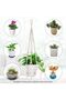 Boho Plant Hanger - 35" Macrame Hanging Planter for Indoor Plants, Handmade Cotton Rope Flowe - 6