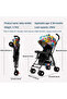 Lightweight Folding Stroller (Seat Only) | One-Hand Folding, Cabin-Friendly | Multi-Wheel Suspension System, Breathable Mesh Fabric - 2