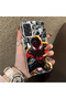 Samsung Galaxy A52 Compatible Spiderman Patterned Silicone Edge Hard Back Case Couple Phone Case - 3