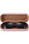 Hard-sided case – Soft PU leather – Portable – Ideal for travel/office/school – 16.4x6x4 cm - 2
