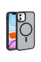 iPhone 11 Case Magsafe Supported Camera Raised Silicone Matte Anti-Fingerprint - 4