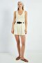 Belt Detailed Pleated Shorts - 2