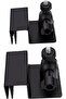 360 Degree Adjustable Solar Panel Gutter Mount for Ring Black Aluminum Alloy Installat - 5