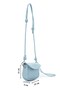 Mino Women's Mini Crossbody Bag with Adjustable Knot Detail Strap and Ankle Accessory, Blue - 2