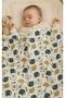 Elephant Patterned 100% Cotton Double Layer Double Sided Baby Blanket 80X90 cm |   Soft, Breathable Baby Blanket - 2