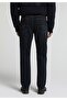 Slim Tapered Fit Men's Blue Black Denim Jean Trousers - 2