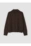Vizyon New Season Brown Polo Collar Women's Knitwear Sweater - 6