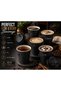 Premium 8oz Black Paper Coffee Cups with Black Sip Lids | PE Coated Hot Drink Cups: pack of 25 - 5