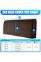Velvet headboard cover, elastic full-coverage protective stretchy, solid color, dustproof washable (200cm, dark brown). - 5