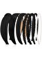 Headbands 7 styles red stylish hair accessory set.
