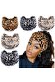Wide headbands 5pc soft elastic for everyday/party/work. - 4