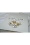 Kp701 Knot Detail Single Stone Hanging Gold Earrings (Length 30 mm)