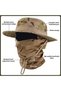 Men's sun hat with scarf one size outdoor sports/fishing. - 4