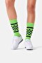- Green Square Patterned Socks - 2