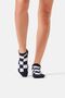 - Black Square Patterned Socks - 2