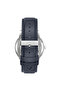 Men's Stainless Steel Watch, Blue Leather Band | Trn-Ss43 - 5