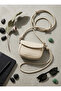 Women's Beige Mini Crossbody Shoulder Bag Knotted Leather Messenger Bag - 5