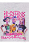 Gray Kpop Demon+Hunters Printed Girls' Sweatshirt - 2
