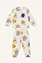 100% Cotton Animal Print Long Sleeve Top and Elastic Cuff Bottom 2-Piece Pajama Set for Baby Boy I1435A5 - 4