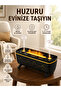 Jelly Rain Effect Air Humidifier 280 ml Aromatherapy Diffuser with Flame Effect - - 3