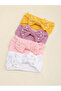 Pack of 4 - Girls Pearls Embellished Bow Hair Ties