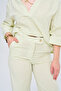 Women's Comfortable Cut Blouse with Collar and Sleeves - 2