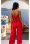 Daria Jumpsuit - Red - 2