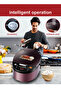 6L 900W Electric Rice Cooker, Multifunctional Smart Cooker with Digital Control, Timer Reservation, Keep Warm Function, Removable Non-Stick Inner Pot - 4
