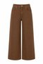 Light Brown Women's Trousers, Brown Women's Gabardine Trousers - 5