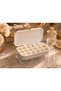 Jewelry Box with Lid for Rings, Earrings, Necklaces and Accessories Organizer – Jewelry Organizer Box with Clear Compartments White - 4