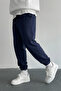Baggy Cut Sweatpants with Elastic Cuffs for Winter - 5