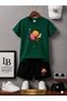 Summer Shorts T-Shirt Unisex (Hearted Bee)