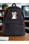 Cute Cat School, Lecture, Course, Classroom Unisex Black Backpack