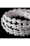 White Lace Knitted Patterned Flat Shoelaces Compatible with Sports Sneakers
