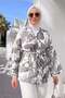 Buta Patterned Kimono Y0167 - White