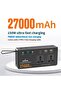 Volt Mate 27000mAh Portable Power Station, Dual 150W AC Output, PD 65W USB-C Fast Charging, 24W USB-A, Digital Display, Cooling Fan, 2-Mode Flashlight, Lightweight Power Bank for Travel, Camp - 6
