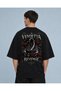 Vendetta Revenge Unisex Black 100% Cotton Oversize Printed T-Shirt