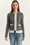 Women's Pleated Detailed Hair Knit Knitwear Smoked Sweater - 3
