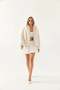 Women's Faux Fur Beige Jacket - 3