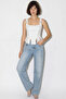 Women's Polka Dot Rope Detailed Corset White Blue Blouse - 6