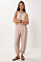 Beaded Detailed Ayrobin Top and Bottom Set Lby0061 Cream - 3