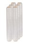 YJ-1015 3KG Stretch Film, Transparent Heavy Duty Packaging Wrap Roll for Moving, Shipping, Storage and Warehouse Use, Strong Flexible Cling Film for Securing Boxes, Cartons, Furniture (6pcs)