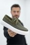 Zrc2602 - Premium Knitwear Men's Lace-Up Loafer Khaki - 2