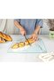 Glass Cutting Board 16"x12": Tempered Glass Kitchen Counter Protector - Durable- Scratch-Resistant, Heat-Proof - Design 2 - White Marble Effect - 3