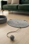 Pet Handmade Cat Scratching Mat with Toys, 100% Cotton Rope, Black-White - 2